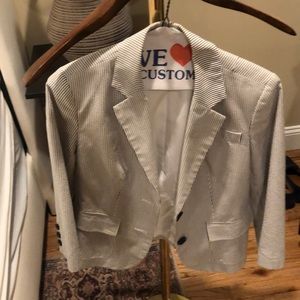Banana Republic 2p searsucker blazer